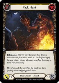Pack Hunt (Yellow) - Welcome to Rathe (WTR) #WTR024 - Common Flesh and Blood Trading Card