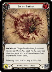 Smash Instinct (Red) - Welcome to Rathe (WTR) #WTR026 - Common Flesh and Blood Trading Card