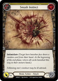 Smash Instinct (Yellow) - Welcome to Rathe (WTR) #WTR027 - Common Flesh and Blood Trading Card