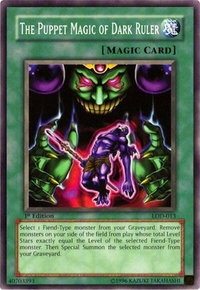 The Puppet Magic of Dark Ruler - Legacy of Darkness (LOD) #LOD-013 - Common / Short Print YuGiOh Trading Card