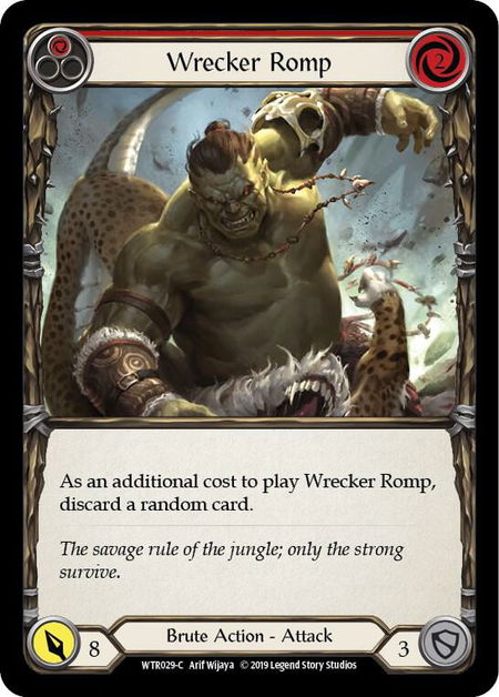 Wrecker Romp (Red) - Welcome to Rathe Flesh and Blood trading card