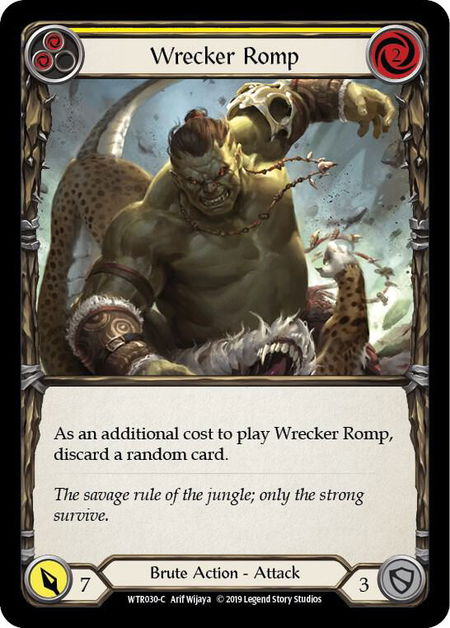 Wrecker Romp (Yellow) - Welcome to Rathe Flesh and Blood trading card
