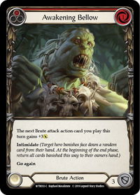 Awakening Bellow (Red) - Welcome to Rathe (WTR) #WTR032 - Common Flesh and Blood Trading Card