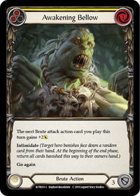 Awakening Bellow (Yellow) - Welcome to Rathe (WTR) #WTR033 - Common Flesh and Blood Trading Card