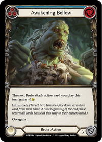 Awakening Bellow (Blue) - Welcome to Rathe (WTR) #WTR034 - Common Flesh and Blood Trading Card