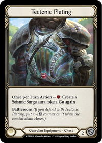 Tectonic Plating - Welcome to Rathe (WTR) #WTR041 - Legendary Flesh and Blood Trading Card