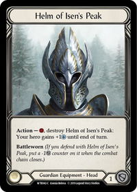 Helm of Isen's Peak - Welcome to Rathe (WTR) #WTR042-C - Common Flesh and Blood Trading Card
