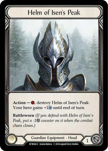 Helm of Isen's Peak - Welcome to Rathe Flesh and Blood trading card