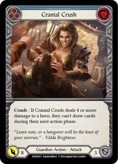 Cranial Crush - Welcome to Rathe Flesh and Blood trading card