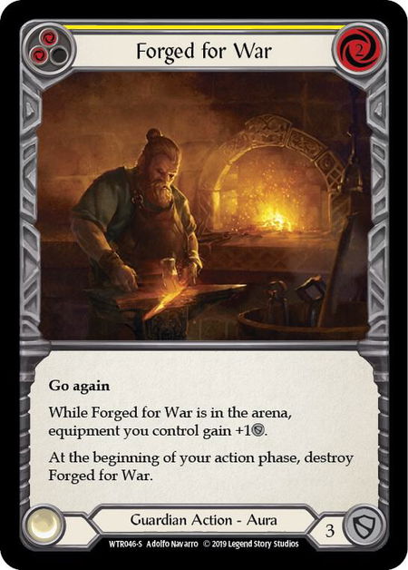 Forged for War - Welcome to Rathe Flesh and Blood trading card