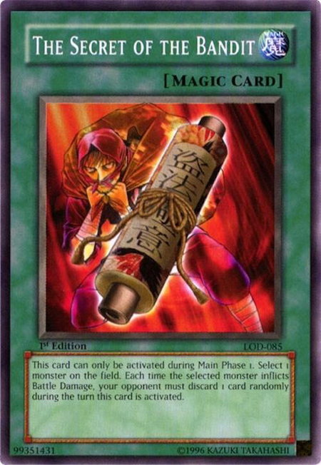 The Secret of the Bandit - Legacy of Darkness YuGiOh trading card