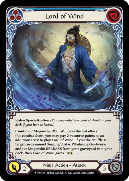 Lord of Wind - Welcome to Rathe Flesh and Blood trading card