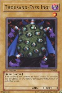 Thousand-Eyes Idol trading card from Pharaoh's Servant Thousand-Eyes Idol - Pharaoh's Servant YuGiOh trading card