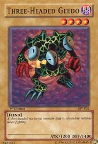 Three-Headed Geedo - Pharaoh's Servant (PSV) #PSV-002 - Common / Short Print YuGiOh Trading Card