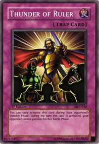 Thunder of Ruler - Magician's Force (MFC) #MFC-042 - Common / Short Print YuGiOh Trading Card
