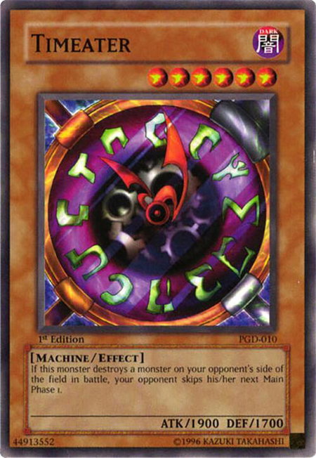 Timeater trading card from Pharaonic Guardian Timeater - Pharaonic Guardian YuGiOh trading card