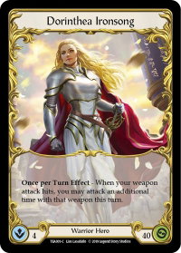 Dorinthea Ironsong - Hero Deck: Dorinthea (TEA) #TEA001 - Common Flesh and Blood Trading Card