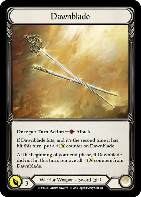 Dawnblade - Hero Deck: Dorinthea Flesh and Blood trading card