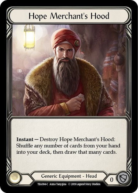 Hope Merchant's Hood - Hero Deck: Dorinthea Flesh and Blood trading card
