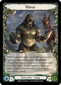 Rhinar - Hero Deck: Rhinar (RNR) #RNR002 - Token Flesh and Blood Trading Card