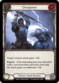 Overpower (Red) - Hero Deck: Dorinthea (TEA) #TEA010 - Rare Flesh and Blood Trading Card