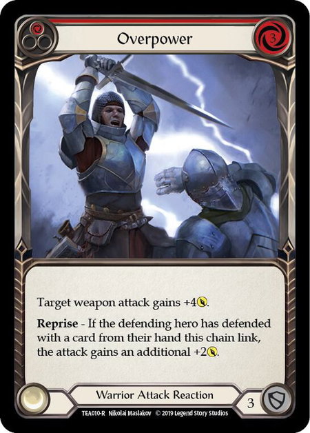 Overpower (Red) - Hero Deck: Dorinthea Flesh and Blood trading card