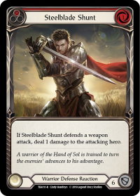 Steelblade Shunt (Red) - Hero Deck: Dorinthea (TEA) #TEA011 - Rare Flesh and Blood Trading Card