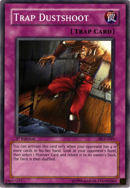Trap Dustshoot trading card from Pharaonic Guardian Trap Dustshoot - Pharaonic Guardian YuGiOh trading card