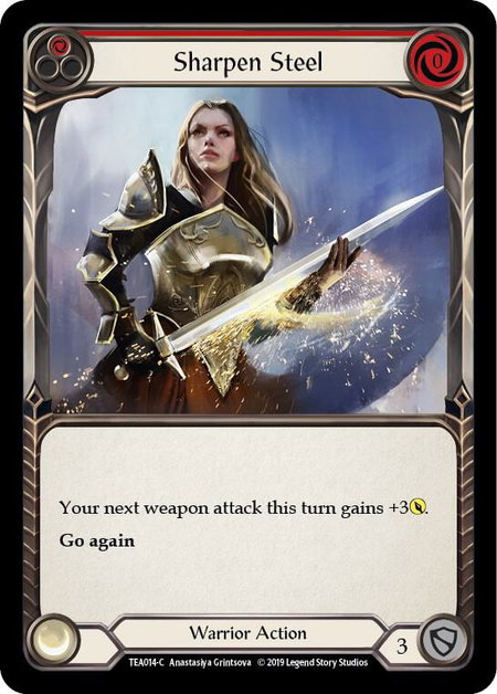 Sharpen Steel (Red) - Hero Deck: Dorinthea Flesh and Blood trading card