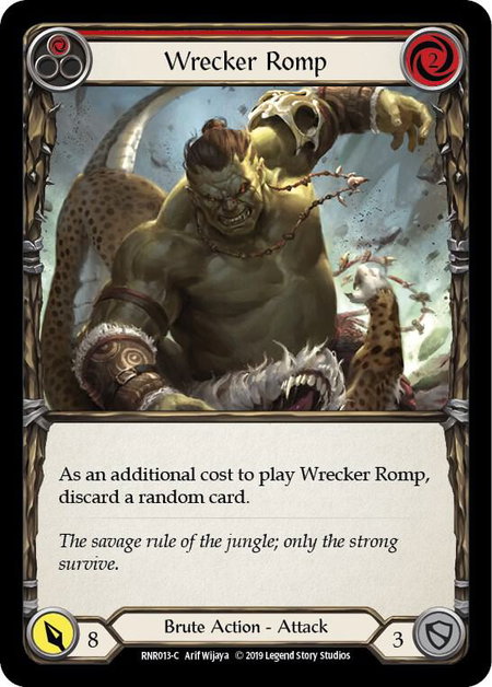 Wrecker Romp (Red) - Hero Deck: Rhinar Flesh and Blood trading card