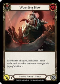 Wounding Blow (Red) - Hero Deck: Dorinthea (TEA) #TEA015 - Common Flesh and Blood Trading Card