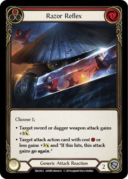 Razor Reflex (Red) - Hero Deck: Dorinthea Flesh and Blood trading card