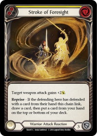 Stroke of Foresight (Yellow) - Hero Deck: Dorinthea (TEA) #TEA017 - Common Flesh and Blood Trading Card