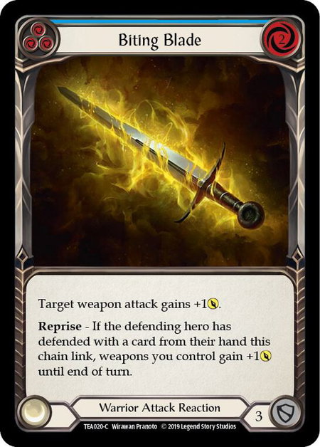 Biting Blade (Blue) - Hero Deck: Dorinthea Flesh and Blood trading card