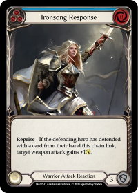 Ironsong Response (Blue) - Hero Deck: Dorinthea (TEA) #TEA021 - Common Flesh and Blood Trading Card