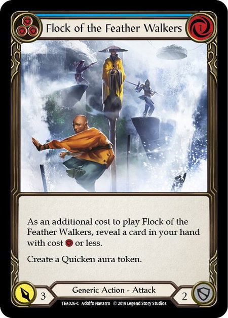 Flock of the Feather Walkers (Blue) - Hero Deck: Dorinthea Flesh and Blood trading card