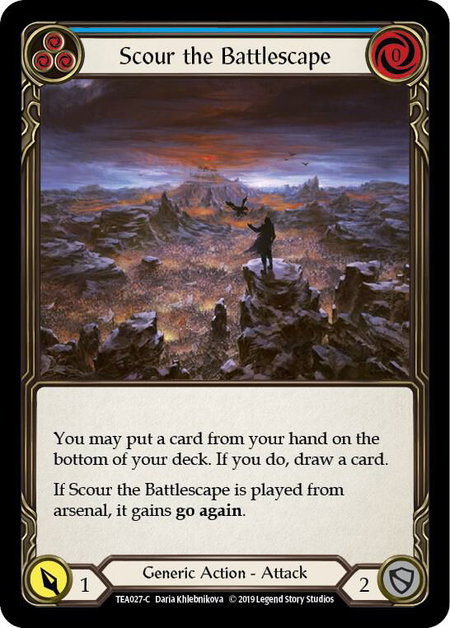 Scour the Battlescape (Blue) - Hero Deck: Dorinthea Flesh and Blood trading card