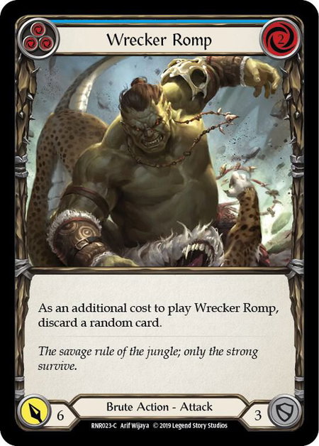 Wrecker Romp (Blue) - Hero Deck: Rhinar Flesh and Blood trading card