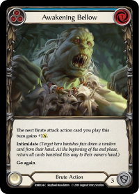 Awakening Bellow (Blue) - Hero Deck: Rhinar (RNR) #RNR024 - Common Flesh and Blood Trading Card