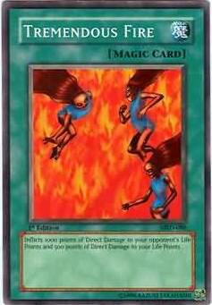 Tremendous Fire - Metal Raiders YuGiOh trading card