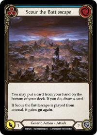 Scour the Battlescape (Blue) - Hero Deck: Rhinar (RNR) #RNR028 - Common Flesh and Blood Trading Card