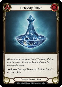 Timesnap Potion - Hero Deck: Rhinar (RNR) #RNR029 - Rare Flesh and Blood Trading Card