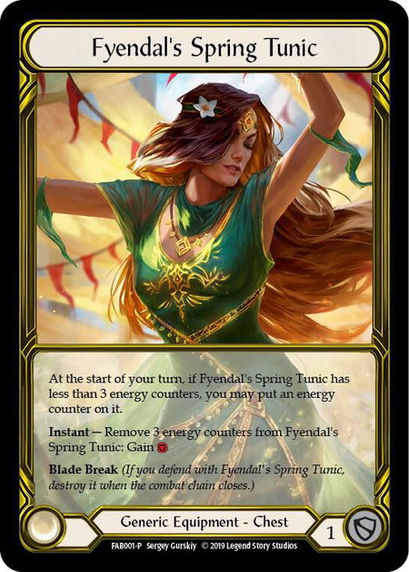 Fyendal's Spring Tunic (Golden) - FAB001 - Flesh and Blood: Promo Cards Flesh and Blood trading card
