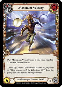 Maximum Velocity - Arcane Rising (ARC) #ARC008 - Super Rare Flesh and Blood Trading Card