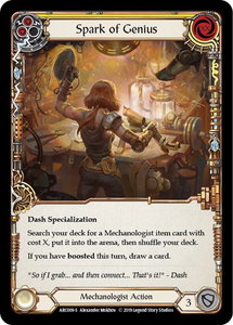Spark of Genius - Arcane Rising (ARC) #ARC009 - Super Rare Flesh and Blood Trading Card