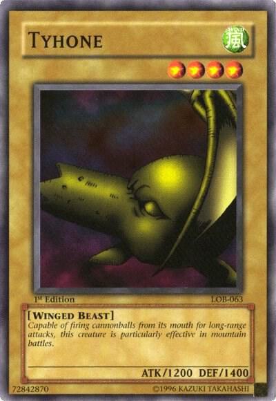 Tyhone - The Legend of Blue Eyes White Dragon YuGiOh trading card