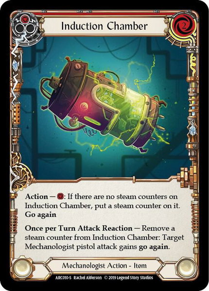 Induction Chamber trading card from Arcane Rising Induction Chamber - Arcane Rising Flesh and Blood trading card