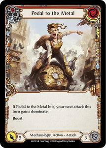 Pedal to the Metal (Red) - Arcane Rising (ARC) #ARC011 - Rare Flesh and Blood Trading Card