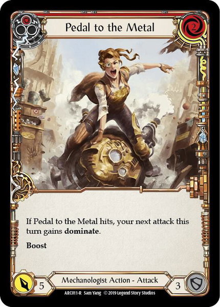 Pedal to the Metal (Red) trading card from Arcane Rising Pedal to the Metal (Red) - Arcane Rising Flesh and Blood trading card