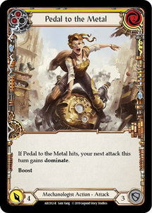 Pedal to the Metal (Yellow) - Arcane Rising (ARC) #ARC012 - Rare Flesh and Blood Trading Card